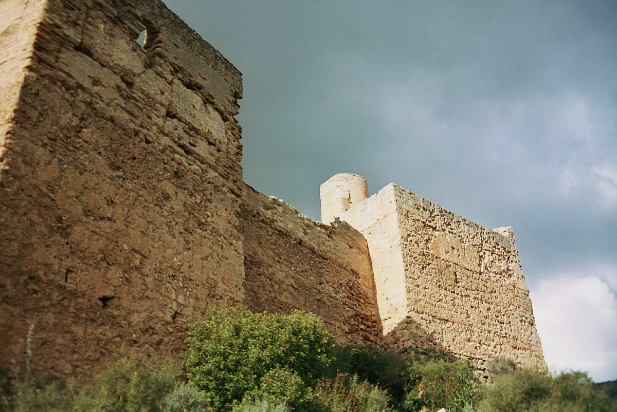 Castillo de Forna en Forna, municipio: Adsubia (Alicante), Marina Alta,
fachada del este