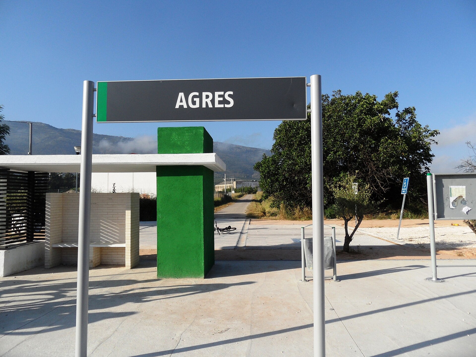 Estación de la renfe de Agres.