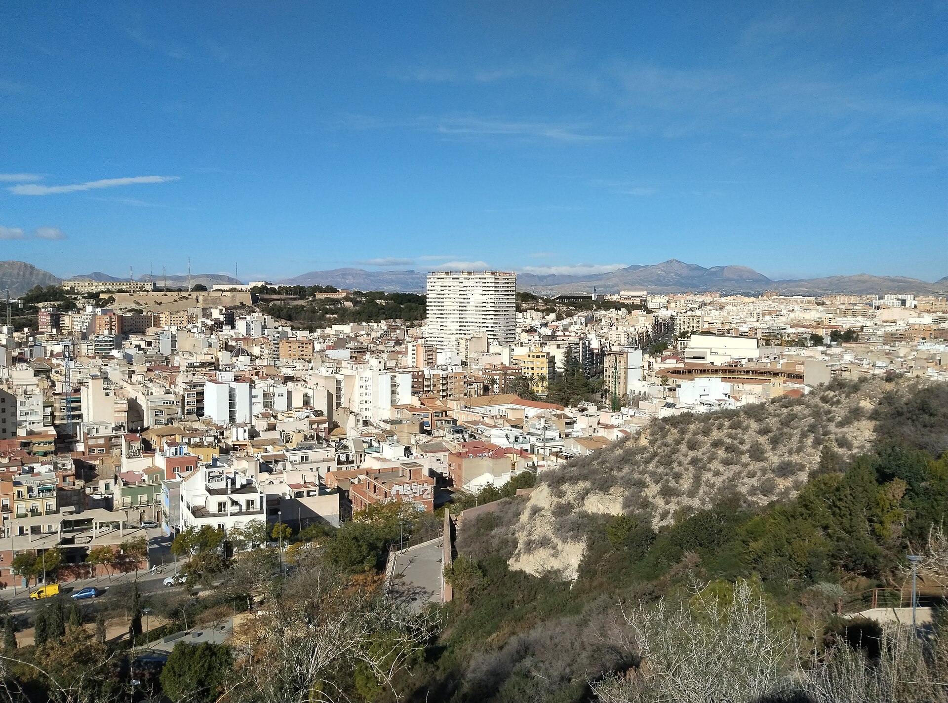 Vista desde el monte Benacantil, Alicante.