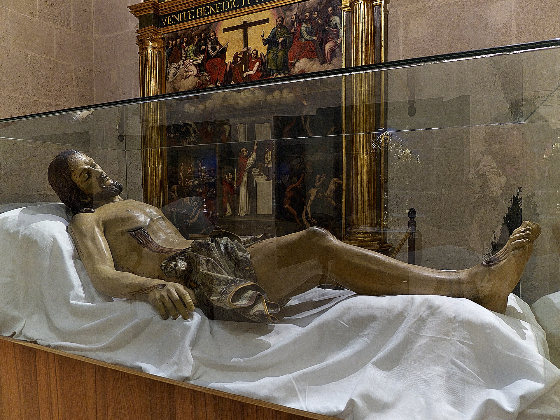 Concatedral de San Nicolás de Bari (Alicante). Talla (1943) de José María Ponsoda Bravo para la Hermandad de Santo Sepulcro (Alicante).