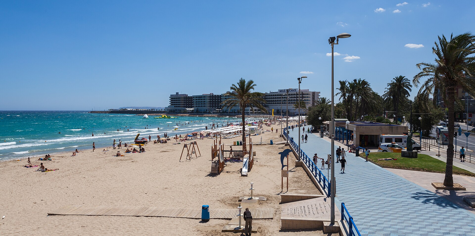 Playa del Postiguet, Alicante, España